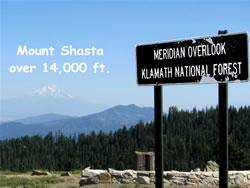  Mount Shasta from Meridian Overlook. Photo by Harry Fuller  